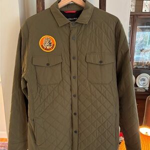 Western Rise Men's Quilted Olive Jacket